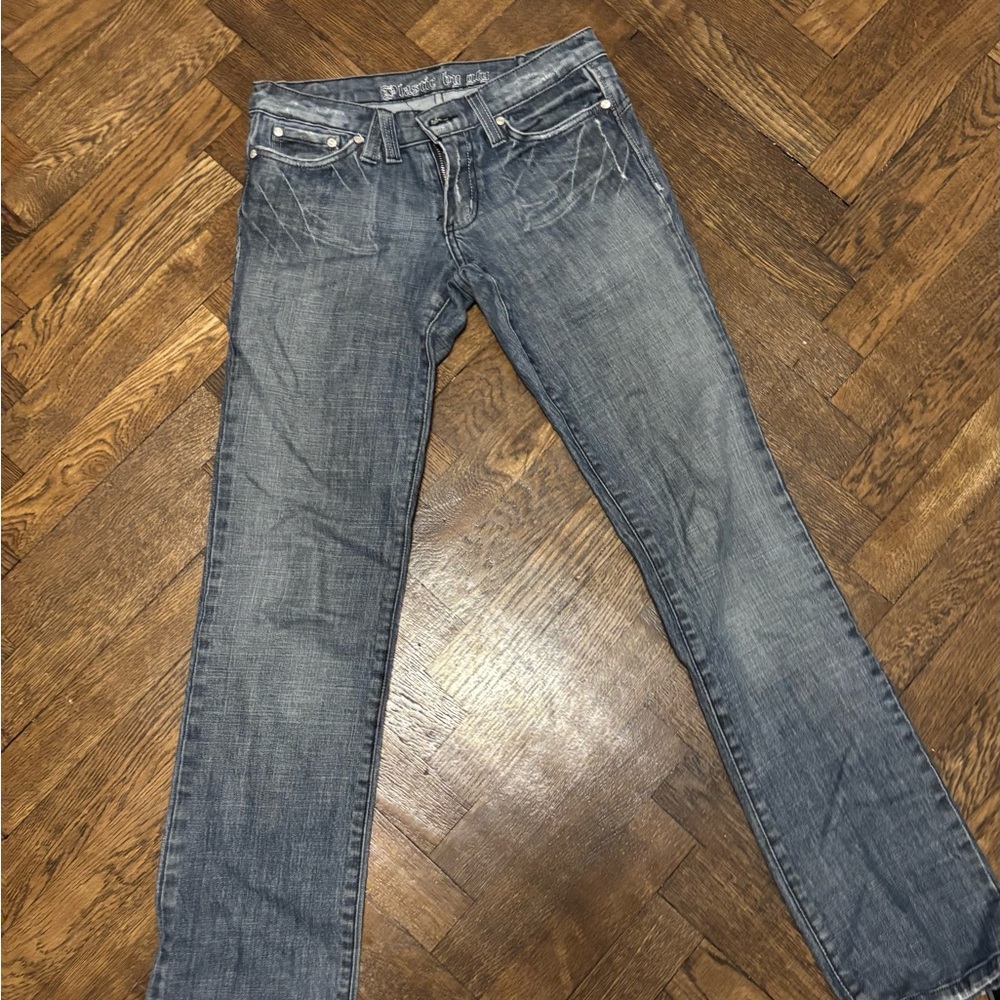 Grey ish low rise flare jeans size 26